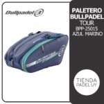 Paletero de Padel Bullpadel Tour BPP-25015 Azul Marino

Precio: USD 110

Consigue ya el Paletero Bullpadel Tour Azul Marino BPP-25015, un paletero ligero y espacioso que va a mejorar tu experiencia en la cancha.

El BPP-25015 Tour de Bullpadel es el paletero perfecto para quienes buscan una solución de transporte funcional y resistente. Su estructura ergonómica y su fabricación en poliéster 600D aseguran máxima comodidad y durabilidad.

Su capacidad media te permitirá llevar todo lo que necesitas para tus partidos de padel, con confort, protección y comodidad. Incorpora un compartimento con acolchado para llevar 2 palas, mientras que en el compartimento principal de gran tamaño podrás transportar todo lo demás, como accesorios, ropa o toallas.

Su bolsillo en el lateral, cierres con cierres en los compartimentos y asas ajustables añaden seguridad, funcionalidad y practicidad a este paletero Bullpadel 2025.

Características:
Gran compartimento principal: Lleva todo lo que necesitas sin complicaciones
Espacio exclusivo para dos palas: Protección acolchada para evitar daños
Bolsillo lateral adicional: Acceso rápido a objetos personales o accesorios
Fabricación en poliéster 600D: Alta resistencia al uso diario
Tamaño compacto y funcional: 56 × 29 × 28 cm, ideal para un transporte cómodo

TPUY

#bullpadel #padeluruguay #paleterobullpadel #padelmasculino #padelfemenino #paleterodepadel